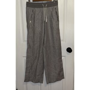 Athleta Women’s Gray Cabo‎ Linen Wide Leg Pull On Pants Size 2